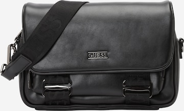 juoda GUESS Rankinė su ilgu dirželiu 'BOSTON MESSENGER': priekis