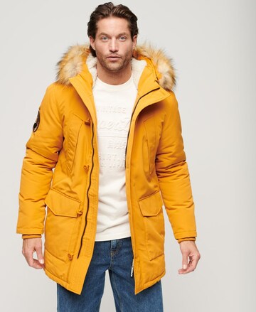 Parka d’hiver 'Everest' Superdry en orange : devant