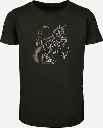 ABSOLUTE CULT Shirt 'Harry Potter - Unicorn' in Black: front