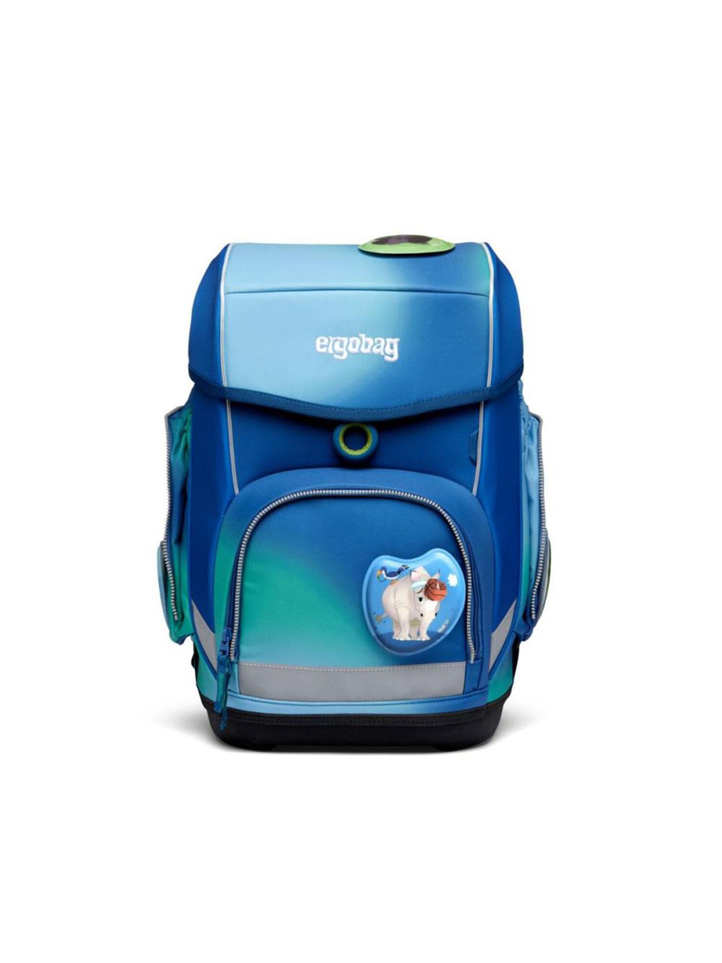 ergobag Rucksack 'DschungelfieBär'‌‌‌‌‌‌‌ in Blau