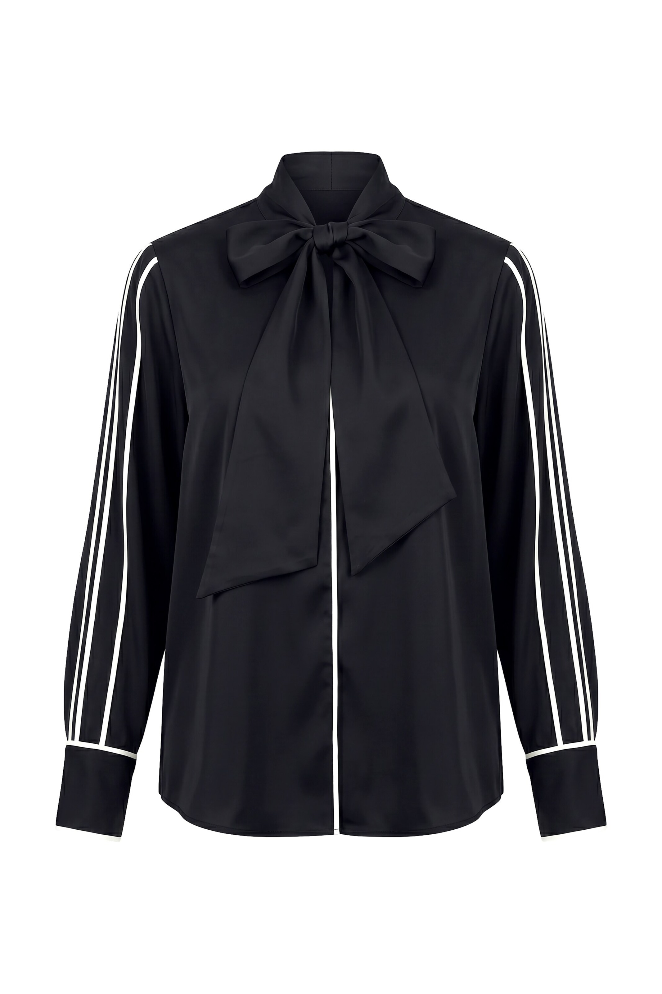 Ulla Popken Blouse in Zwart: voorkant