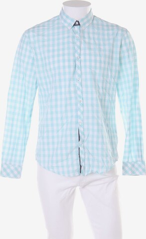 WE Fashion Button Up Shirt in L in Blue: front