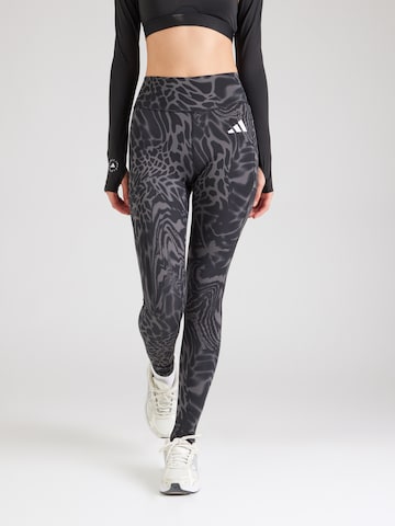 ADIDAS PERFORMANCE Скинни Спортивные штаны 'Optime Essentials' в Черный: спереди