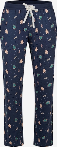 Happy Shorts Pajama Pants in Blue: front