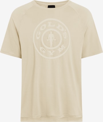 T-Shirt fonctionnel 'Kurt' GOLD´S GYM APPAREL en beige : devant