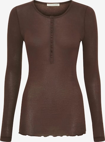 Seamless Basic Paita 'Granddad' värissä ruskea: etupuoli