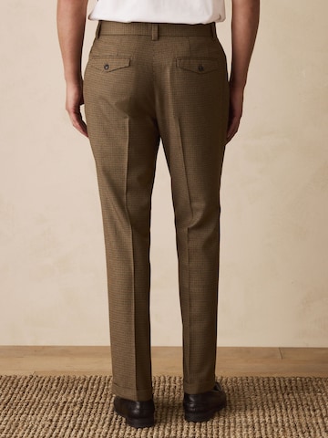 Next Slim fit Trousers with creases in Brown