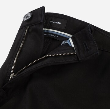 OLYMP Regular Chinohose in Schwarz