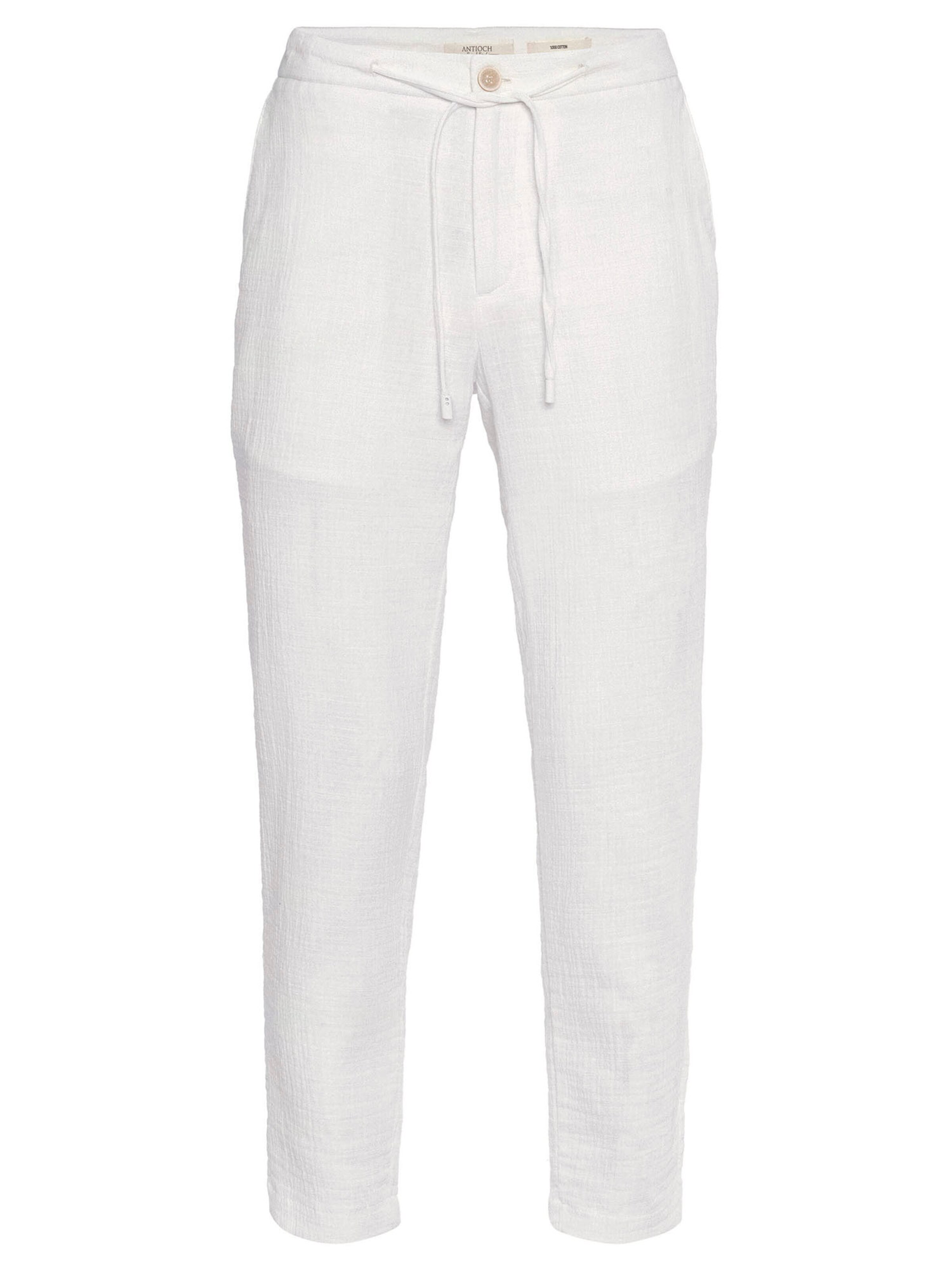 balta Antioch Standartinis Kelnės: priekis