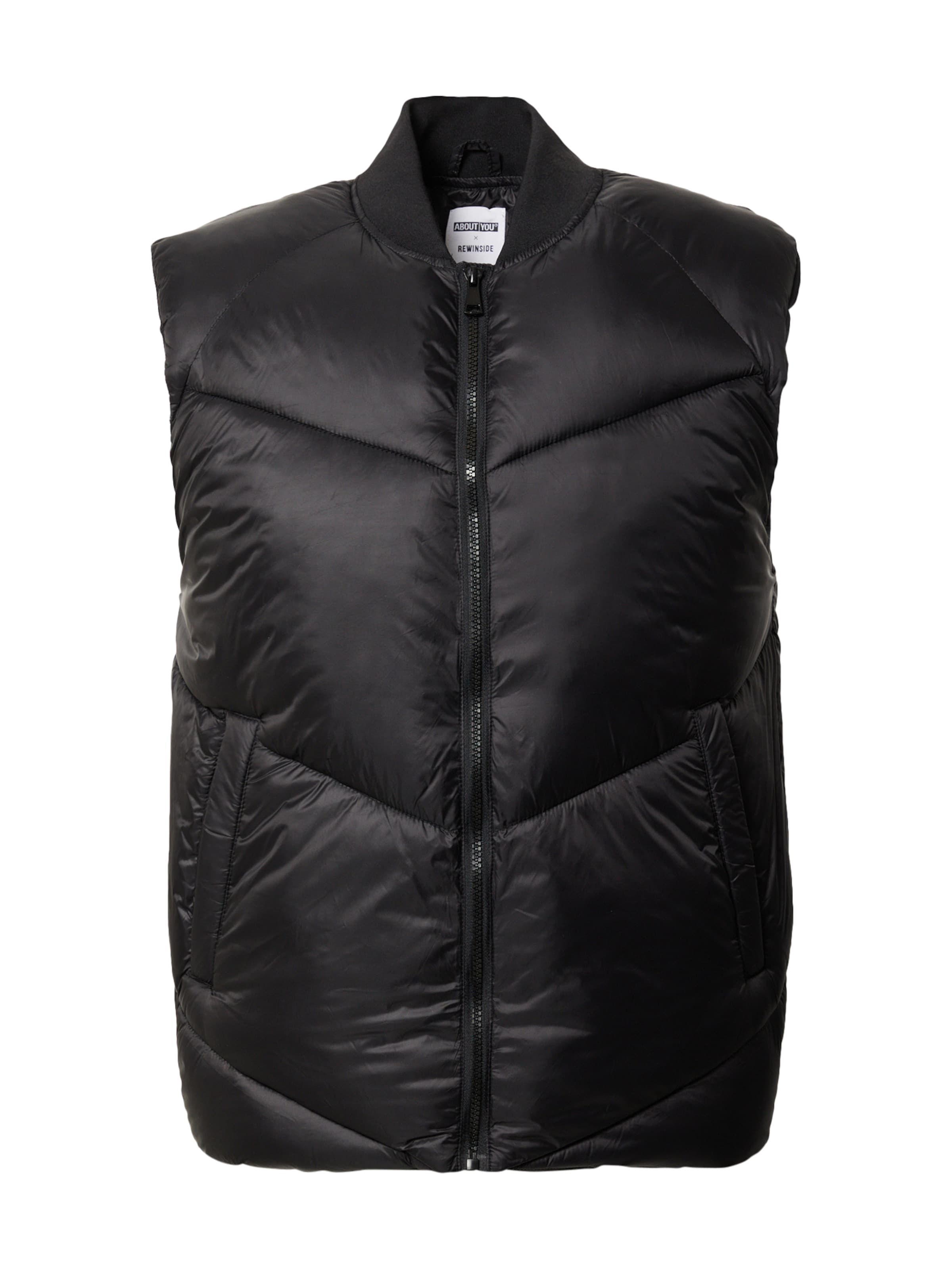 ABOUT YOU x Rewinside Vesta 'Sven' – černá: přední strana