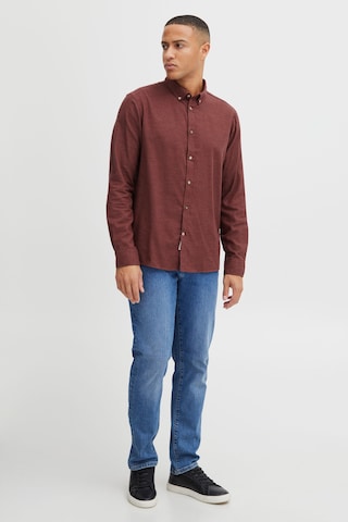 !Solid Regular fit Button Up Shirt 'Pete' in Brown