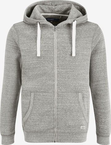 BLEND Kapuzensweatjacke 'Nix' in Grau: predná strana