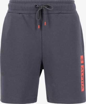 ALPHA INDUSTRIES Trousers in Grey: front