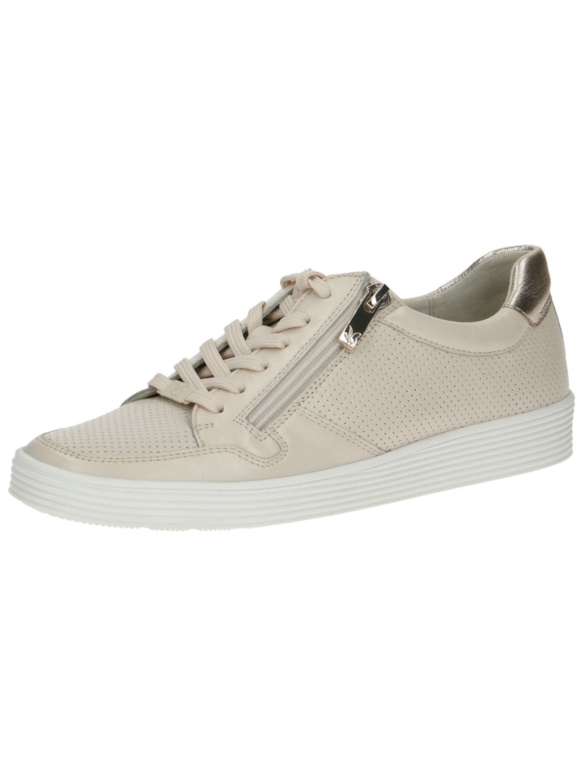 Chaussure de sport à lacets CAPRICE en beige : devant