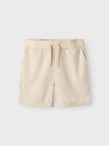 Regular Pantalon 'NKMFalinnen' NAME IT en beige