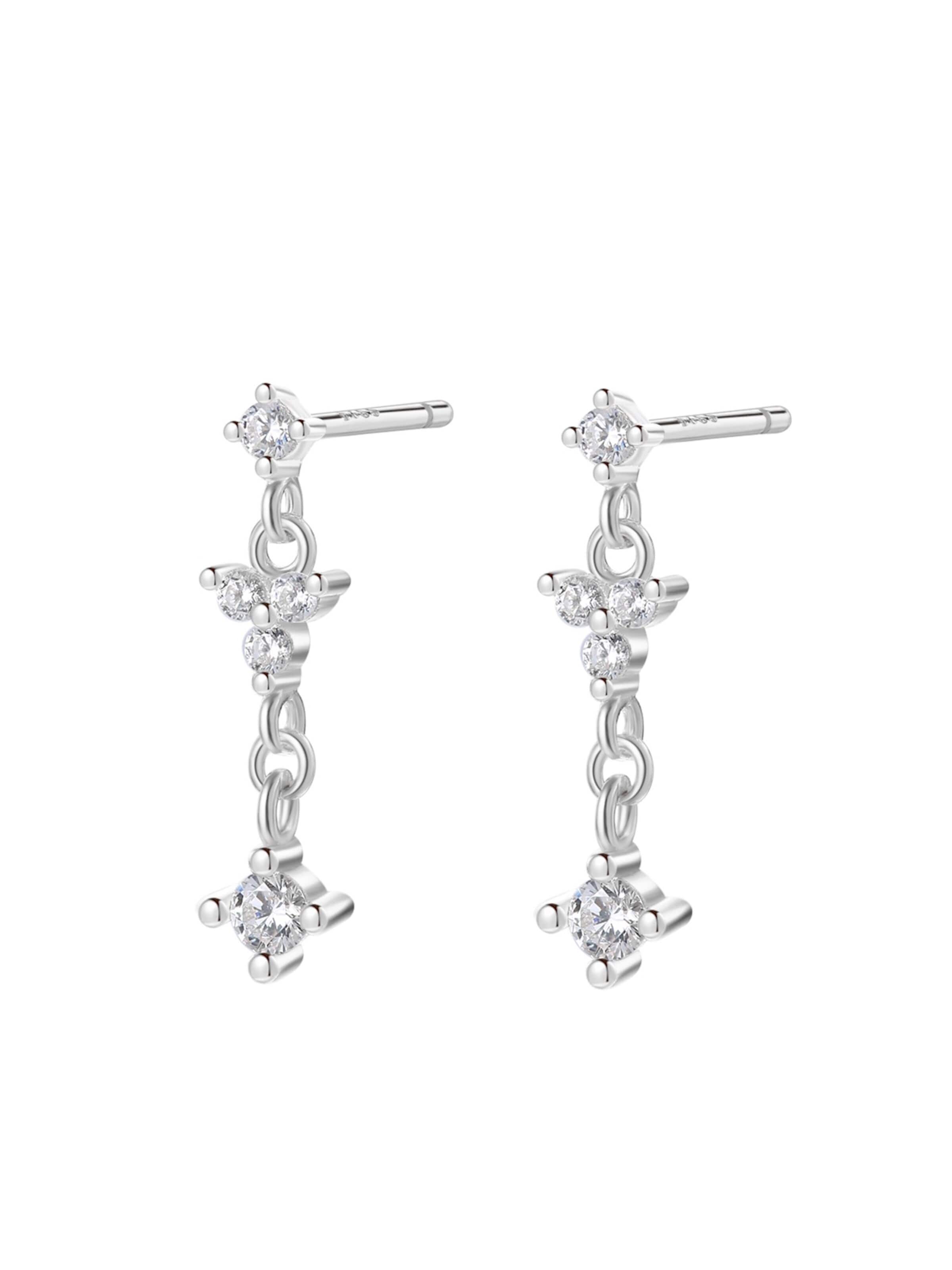 Hey Happiness Oorbellen 'Bloom' in Zilver