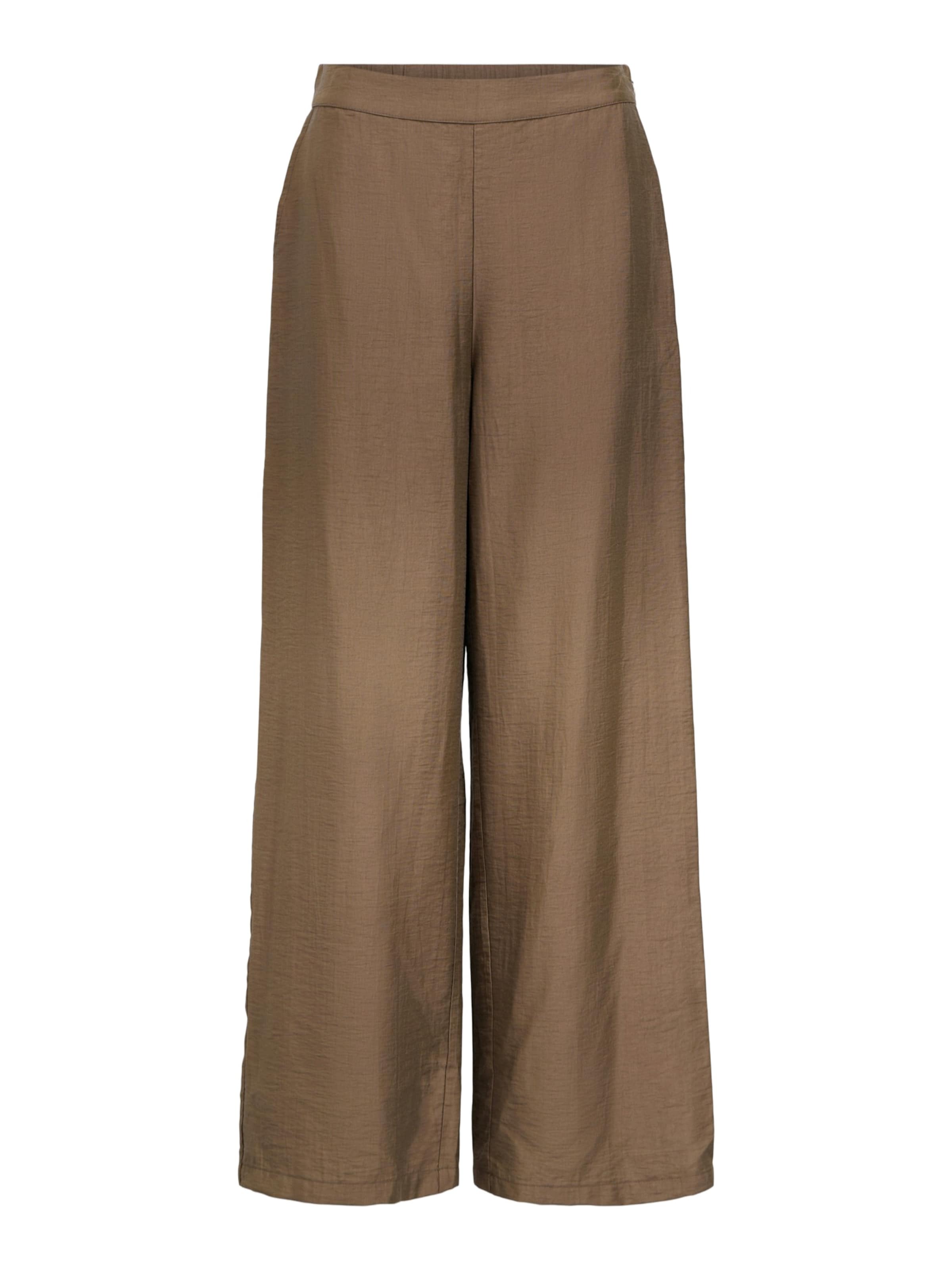 OBJECT Zvonové kalhoty Kalhoty 'OBJYui' – hnědá: přední strana