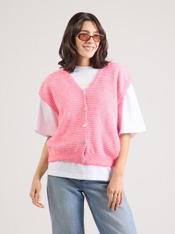 Hailys - Colete de malha 'Li44lli' em rosa: frente