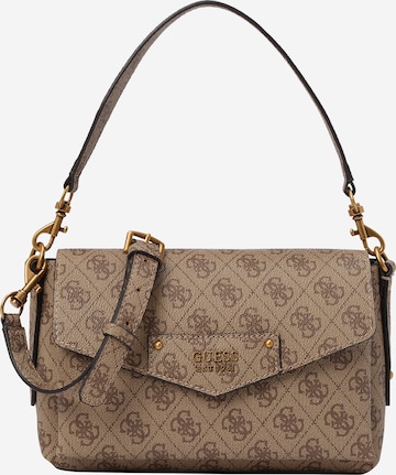 GUESS Schultertasche 'Brenton' in Beige: predná strana