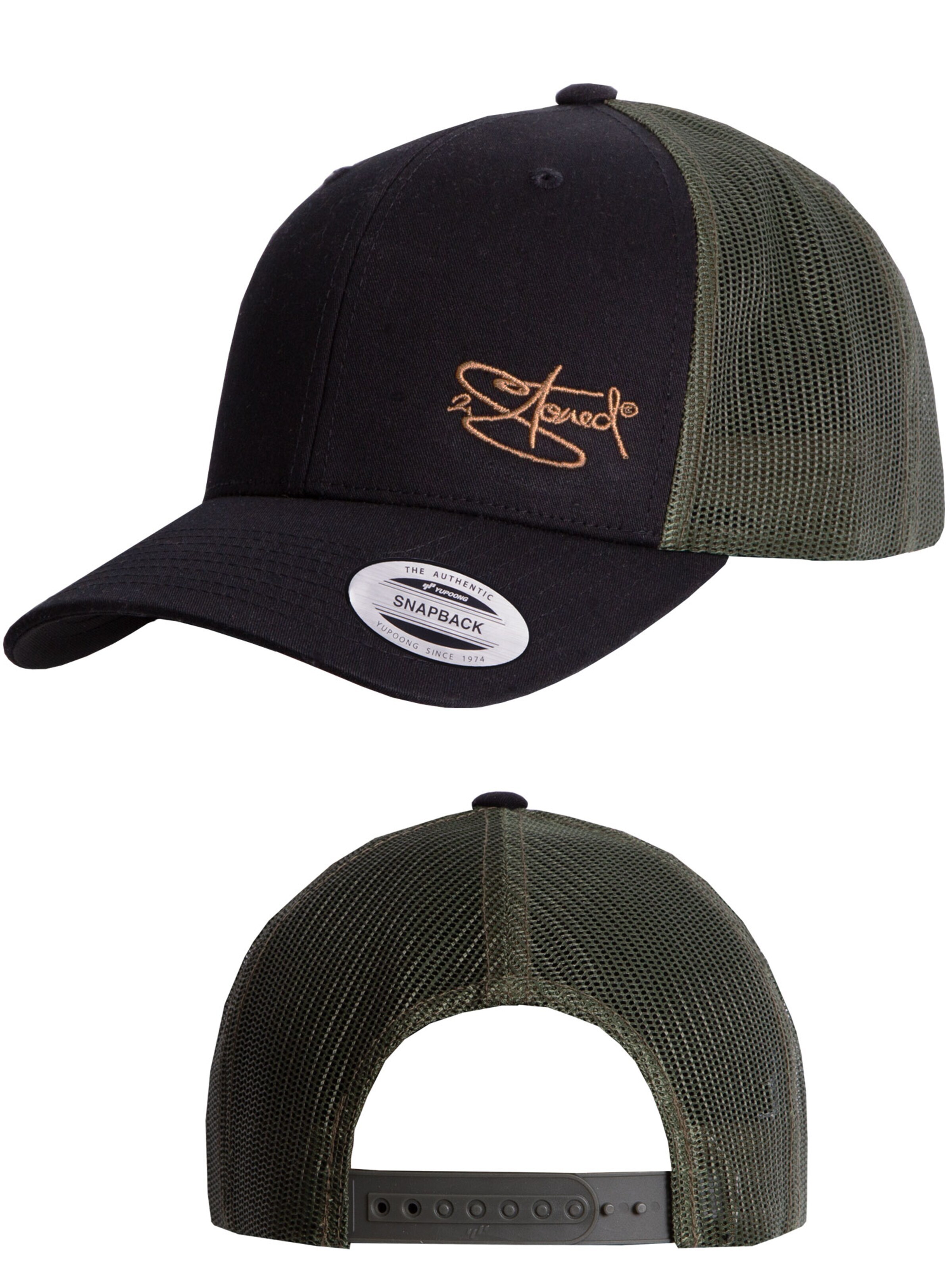 2Stoned Cap 'Flexfit Trucker Retro 2-Tone'‌‌‌‌‌‌‌ in Schwarz