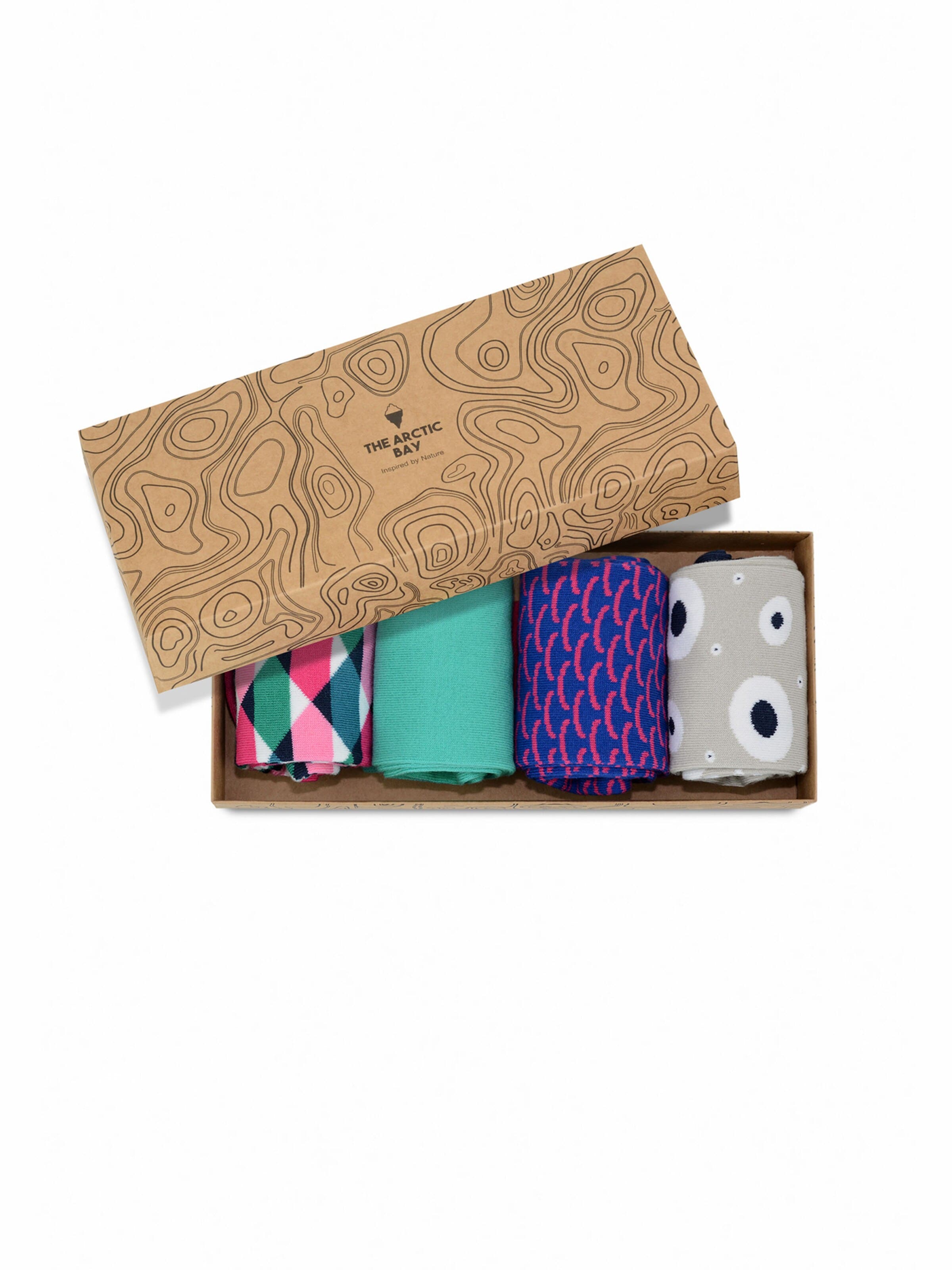Chaussettes 'HYGGE EDITION Gift box 4 Pack Unisex' The Arctic Bay en mélange de couleurs