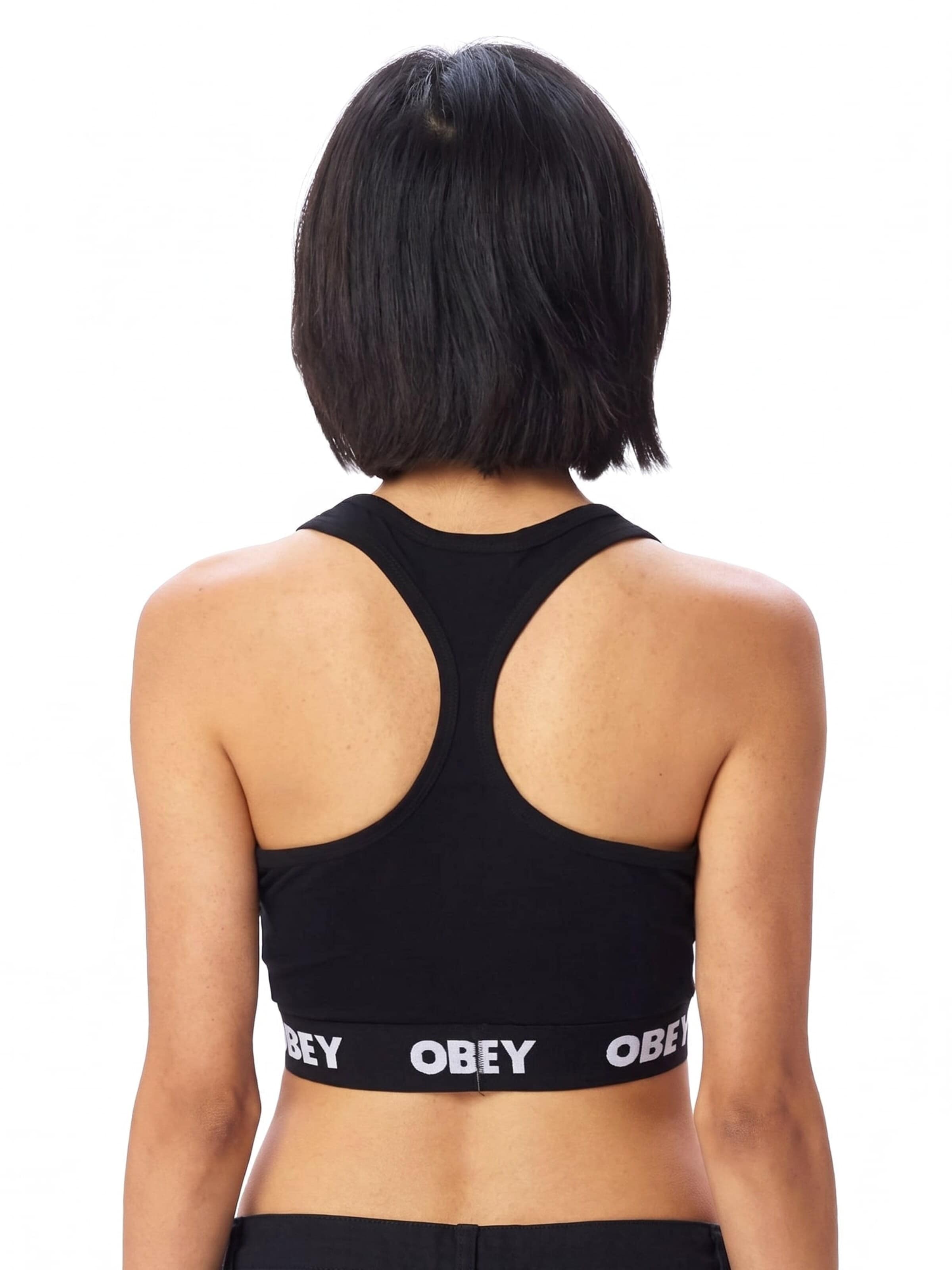 Obey Shirt 'Bralette Black' in Zwart