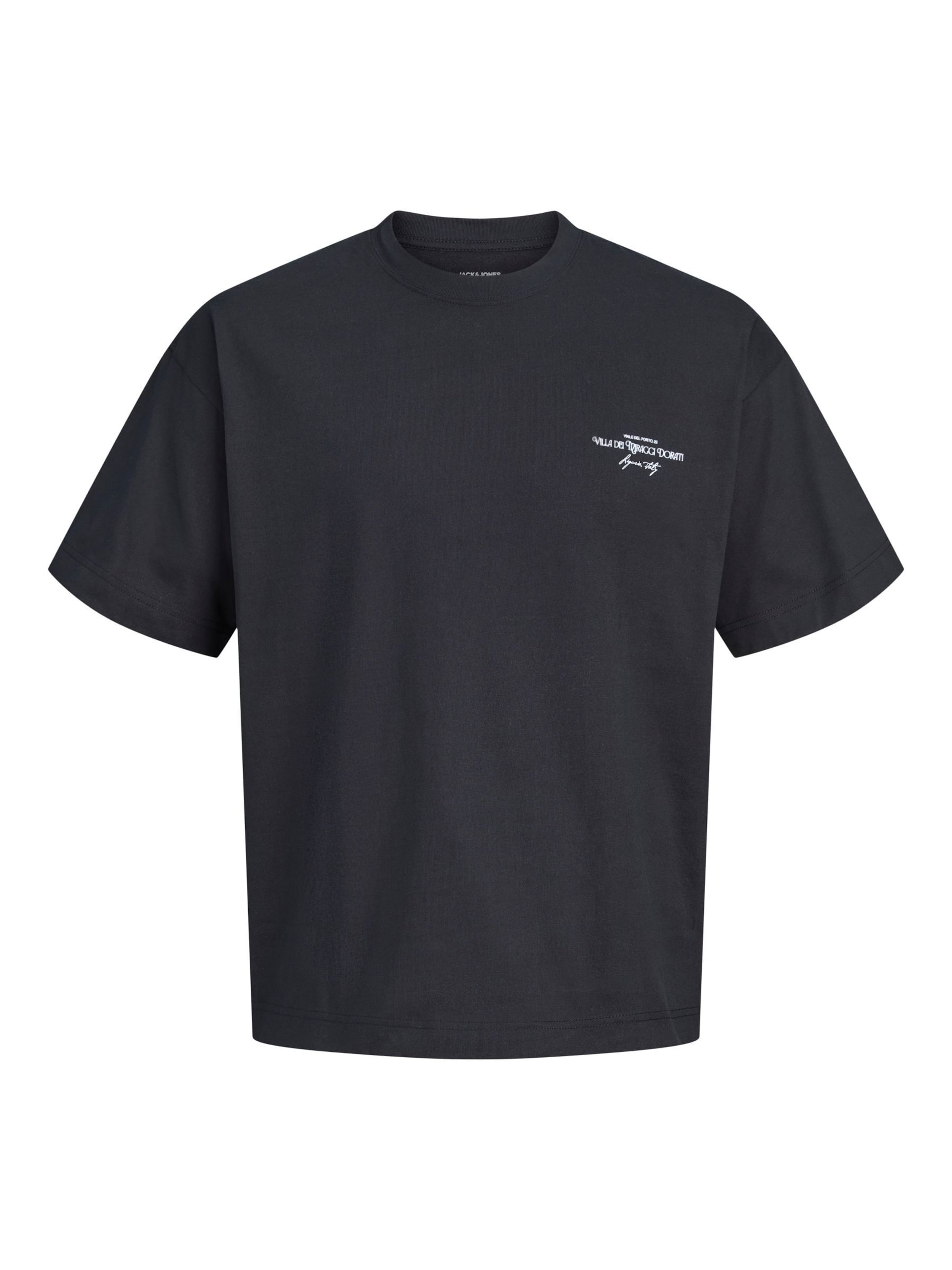 JACK & JONES T-Shirt en noir / blanc, Vue avec produit