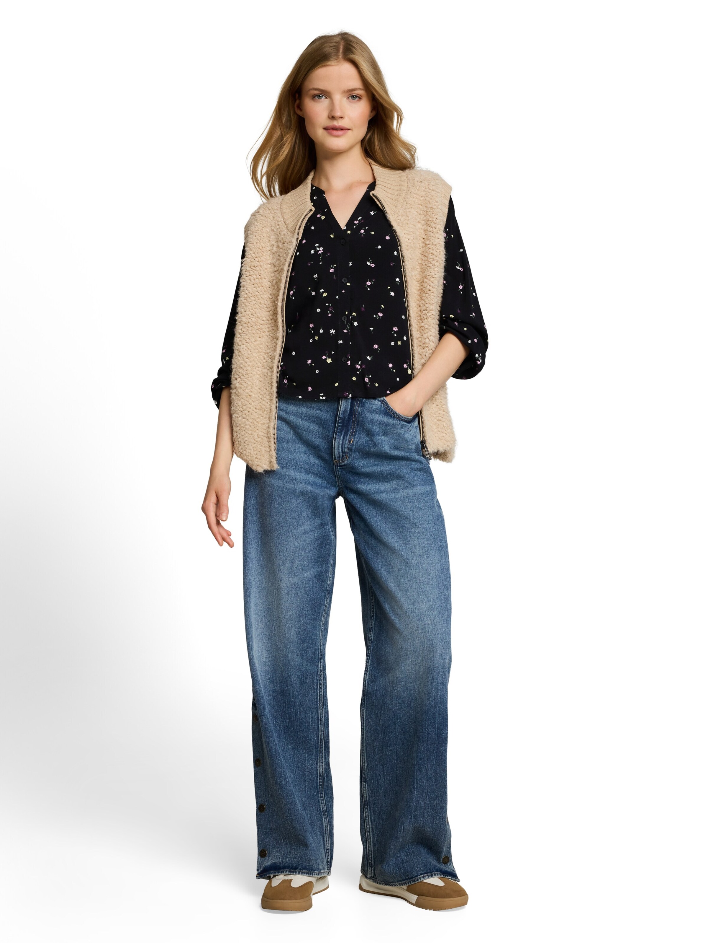 TOM TAILOR DENIM Blouse in Black