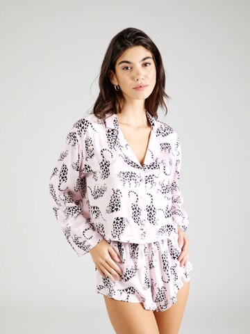 Hunkemöller Pajama Shirt in Pink: front