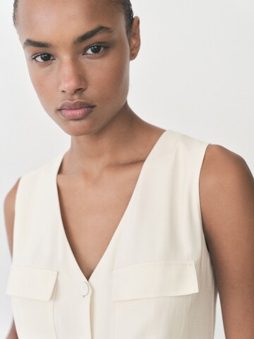 MANGO Jumpsuit 'Safari' i beige