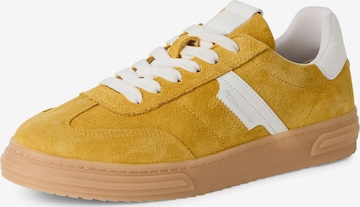 Tamaris Низкие кроссовки в Желтый: спереди