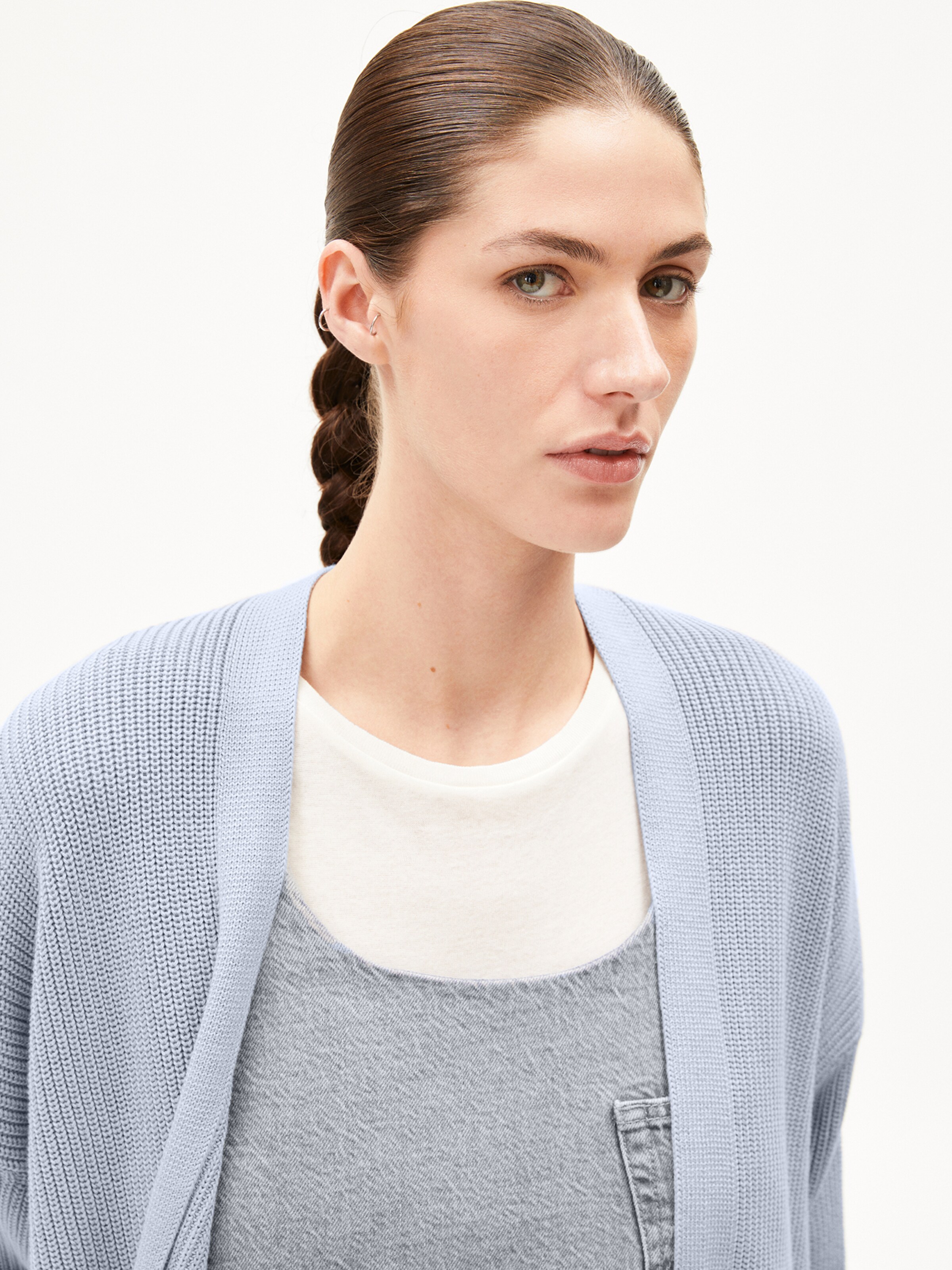 ARMEDANGELS Knit cardigan ' VILDAANAS ' in Blue