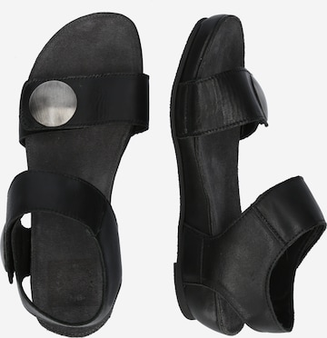 Ca'Shott Páskové sandály – černá