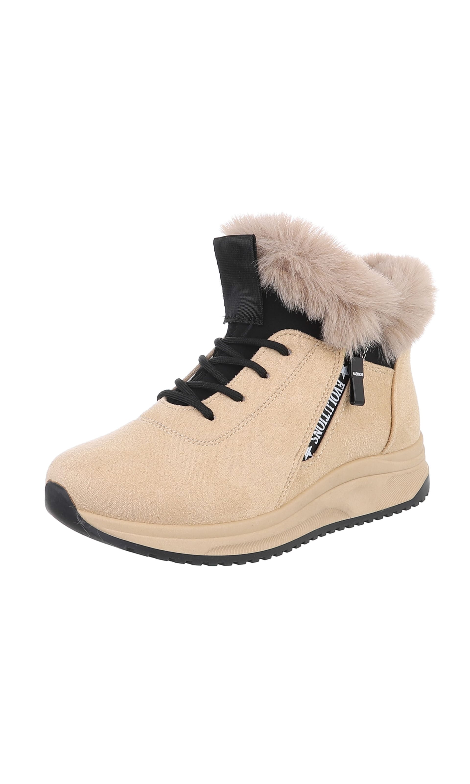 Ital-Design Stiefelette in Pink: Vorderseite