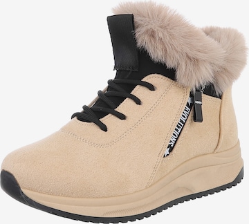 Ital-Design Lace-Up Ankle Boots in Pink: front