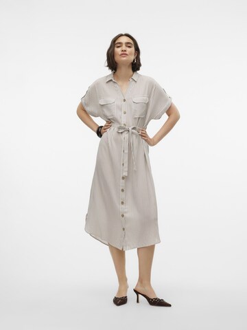 VERO MODA Платье-рубашка 'VMBumpy' в Бежевый: спереди