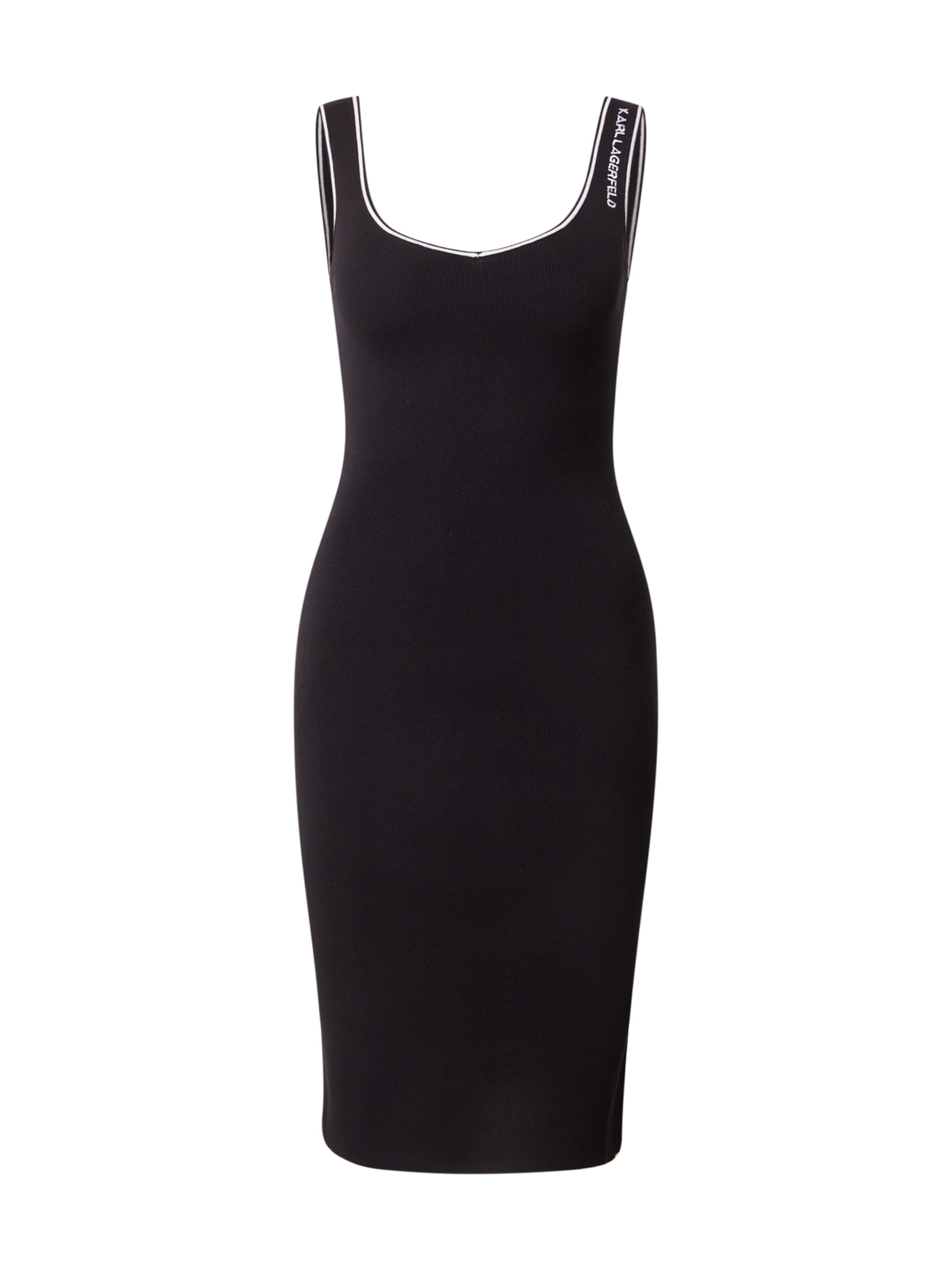 Karl Lagerfeld Šaty - Čierna: predná strana