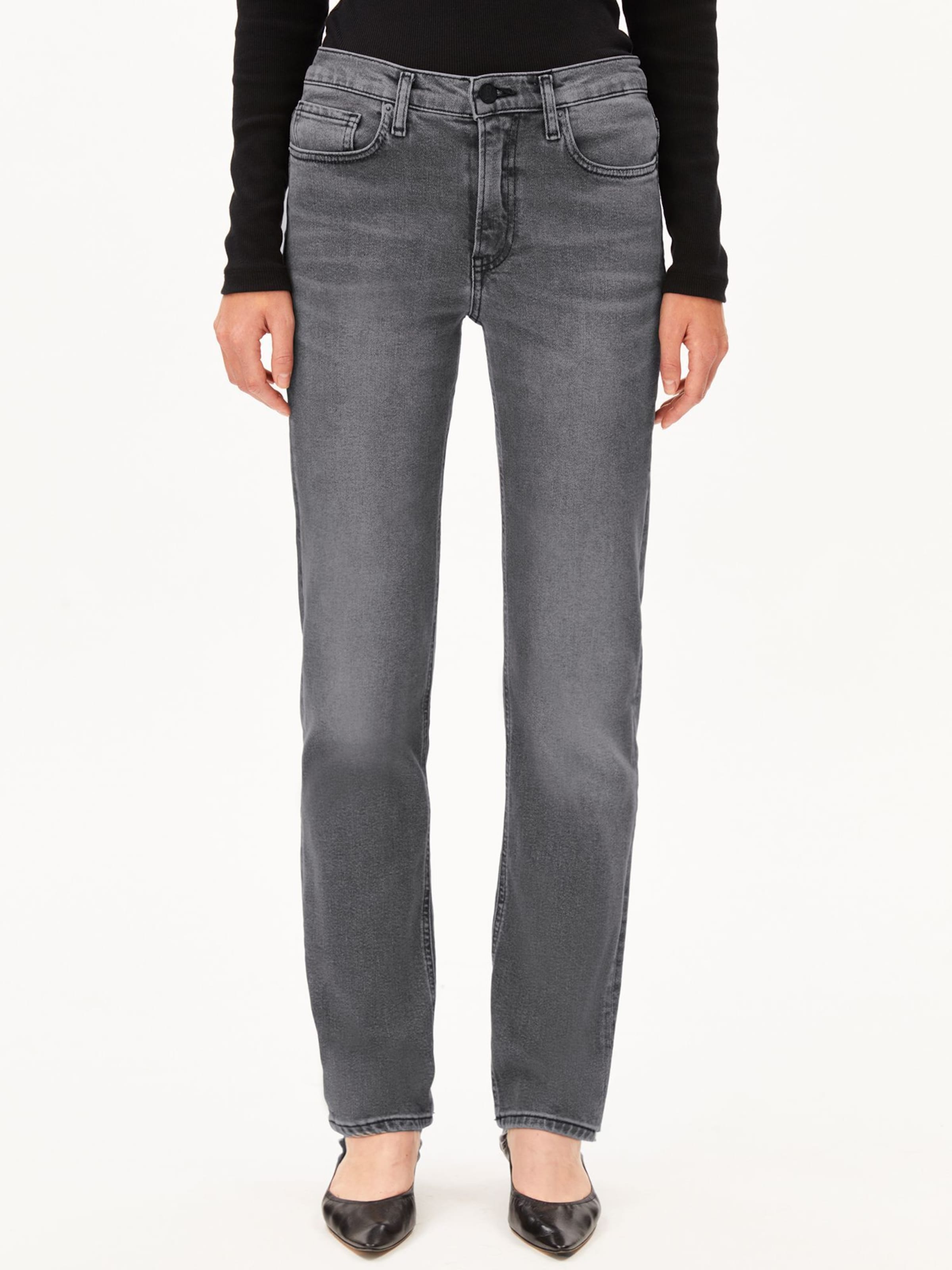 ARMEDANGELS Slimfit Jeans in Grijs: voorkant