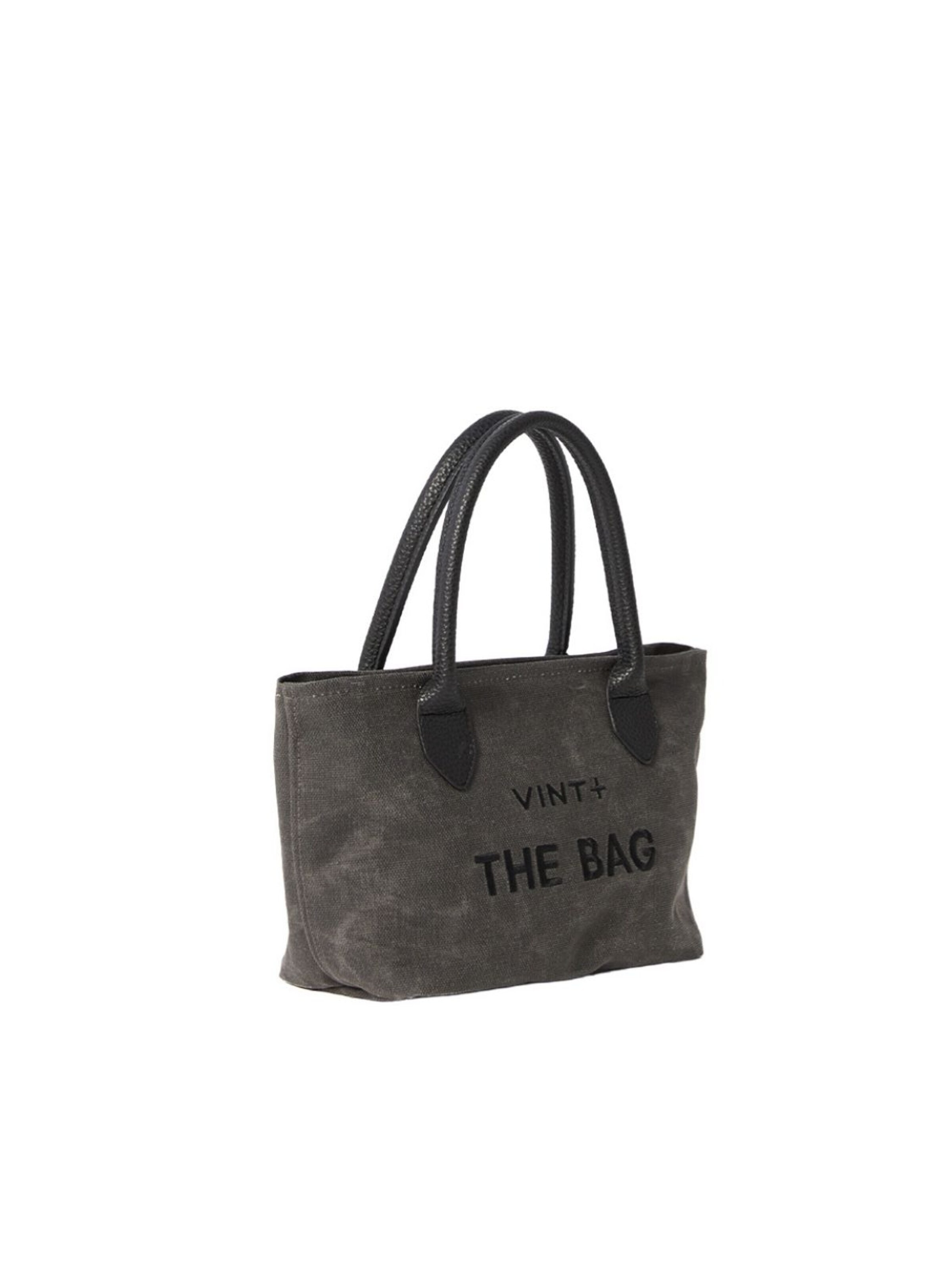 VINT+ Handbag 'Fine Bag Small' in Grey