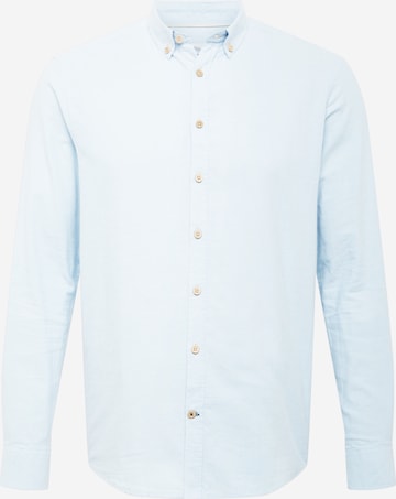 Coupe regular Chemise 'Johan Diego' Kronstadt en bleu : devant