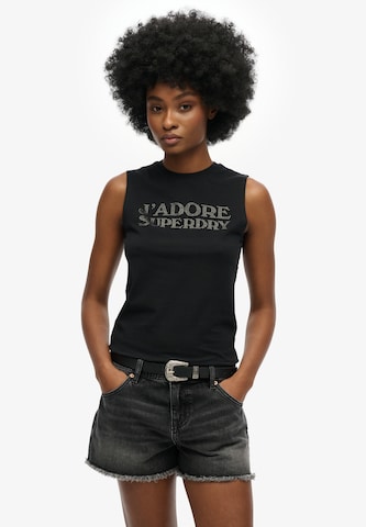 Superdry Funktionsshirt in Schwarz: Vorderseite