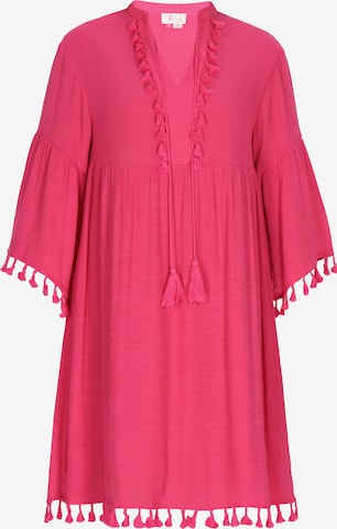 Robe IZIA en rose : devant