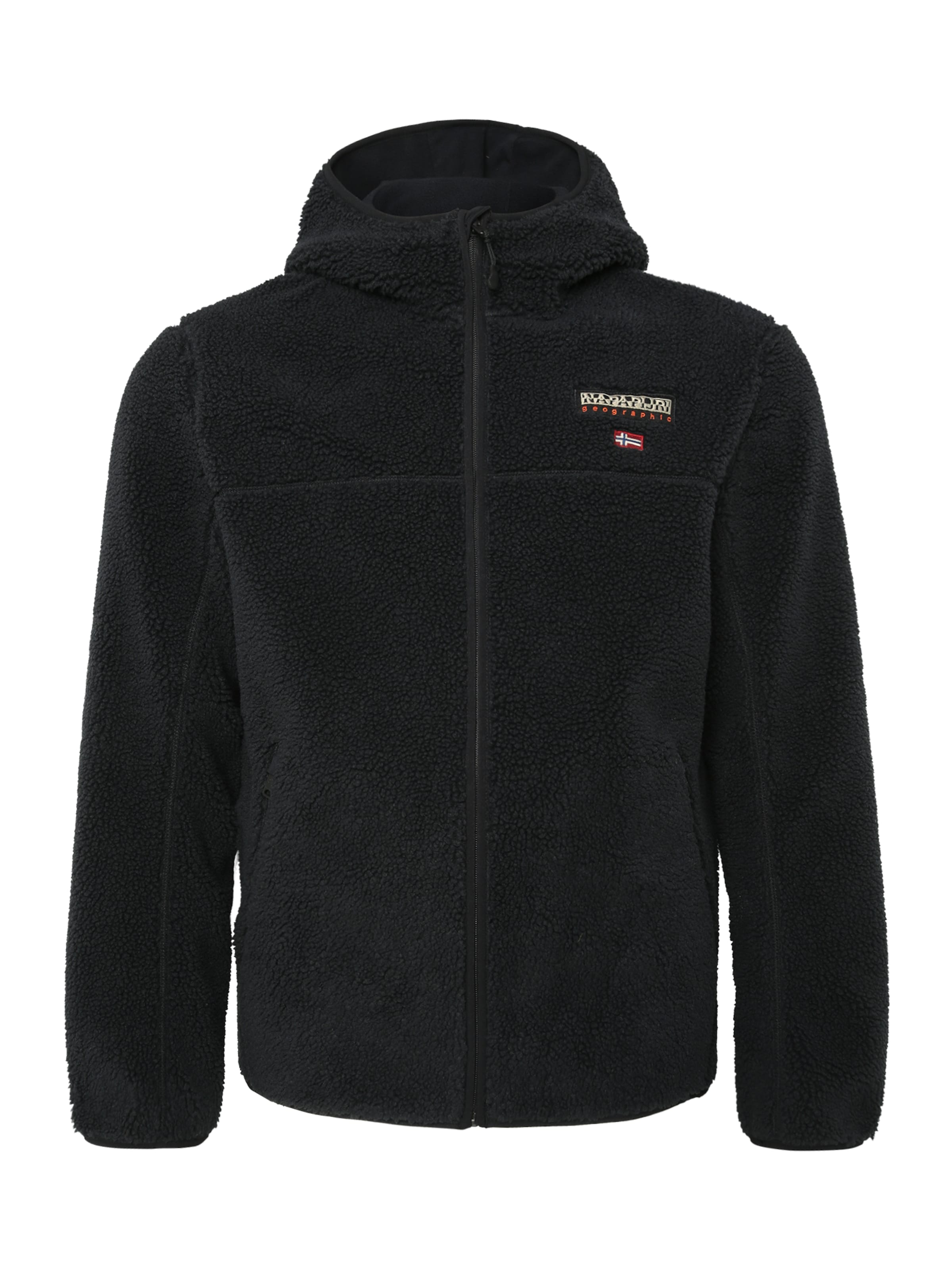Giacca di pile 'Tynik' di NAPAPIJRI in nero: frontale