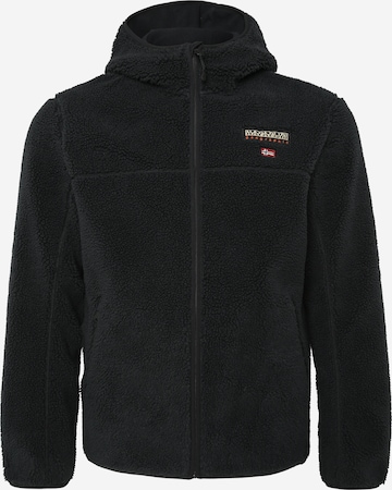 juoda NAPAPIJRI Flisinis džemperis 'Tynik': priekis