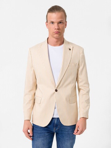 Slim fit Giacca business da completo di Daniel Hills in beige: frontale