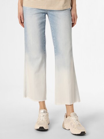 Cambio Wide leg Jeans in Blauw: voorkant