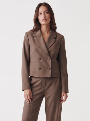 Honnête Atelier Blazers 'Clarisse' in Bruin: voorkant