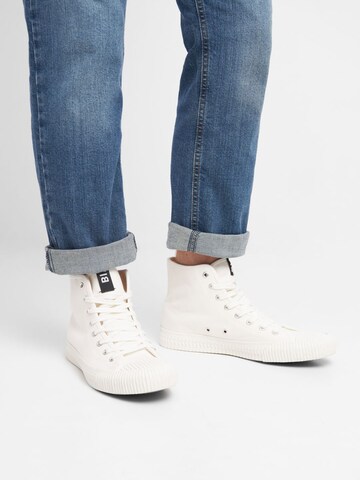 Bianco Sneakers hoog 'JEPPE' in Wit: voorkant