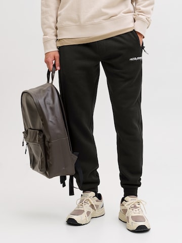 JACK & JONES Tapered Παντελόνι 'JPSTGORDON' σε μαύρο: μπροστά