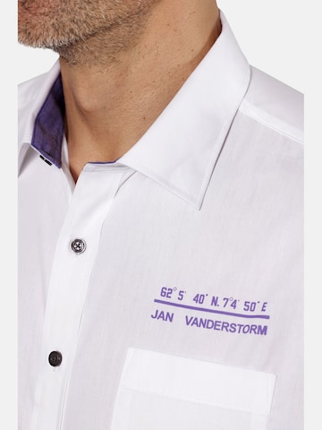 Jan Vanderstorm Comfort fit Overhemd ' Evin ' in Lila
